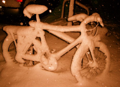 Fahrrad - Foto mit Blitz - Farben geÃ¤ndert